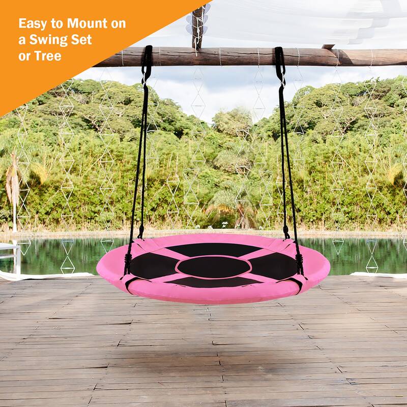 Goplus 40" Flying Saucer Tree Swing Indoor Outdoor Play Set Kids - See Details