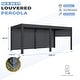 preview thumbnail 58 of 188, EROMMY Outdoor Louvered Pergola Gazebo with Adjustable Aluminum Rainproof Roof