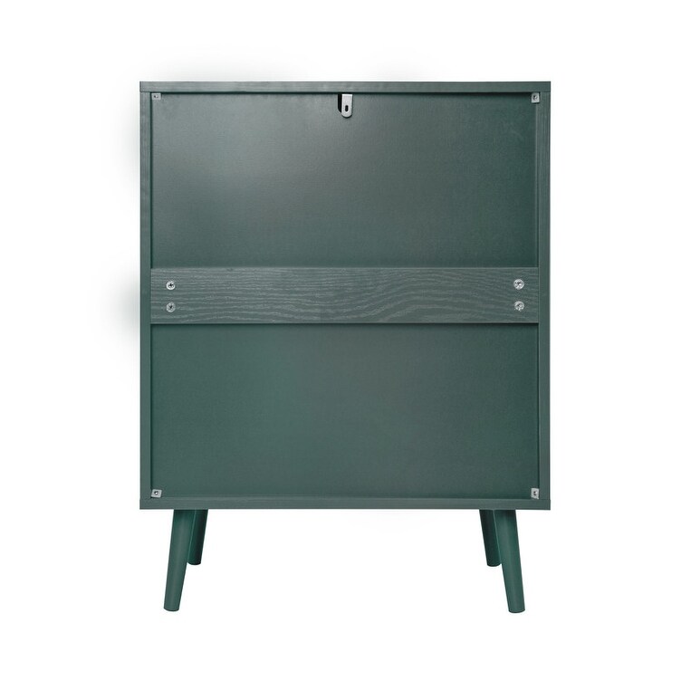 green rattan dresser vodrohome Mango Wood Rattan 3 Drawer Chest Sage Green Dresse main image 0