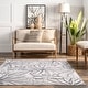 preview thumbnail 6 of 12, Nuloom Emilia SpinClean Tropical Machine Washable Reverisble Area Rug