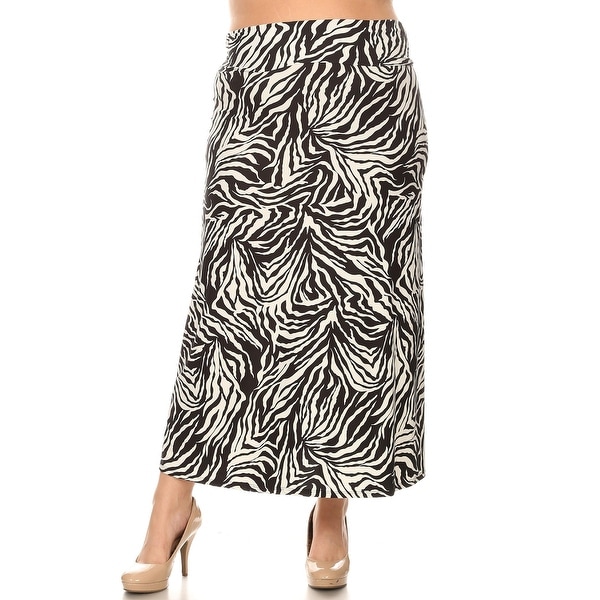 plus size high waisted maxi skirt