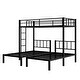 preview thumbnail 4 of 6, Space Saving Design Triple Bunk Beds Twin Size, Metal 3 Twin Bunk Beds with Solid Steel Construction Suitable for Bedroom