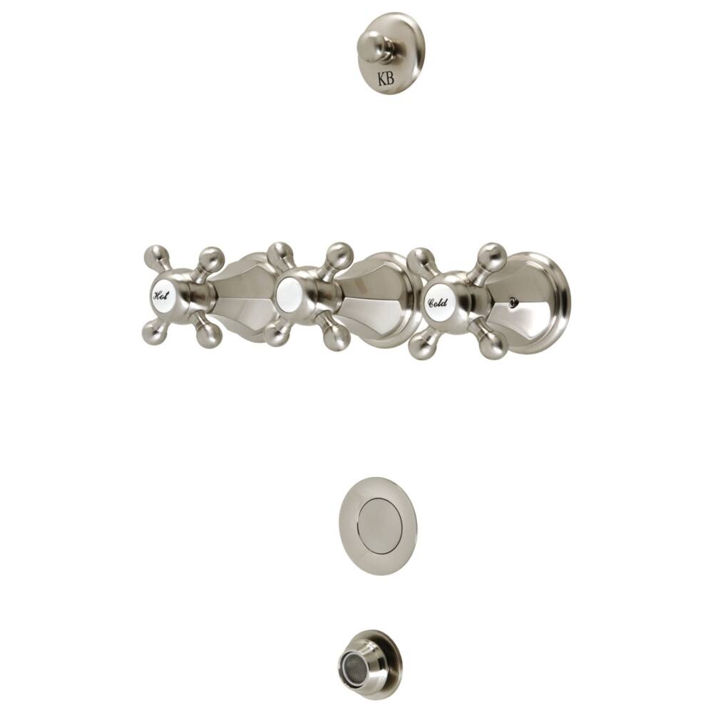 Kingston Brass KB432.BX Metropolitan Widespread Bidet Faucet with 3