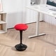preview thumbnail 2 of 10, HOMCOM Backless Wobble Stool Chair, Standing Desk Chair, Adjustable Active Ergonomic Learning Stool for Office Desks