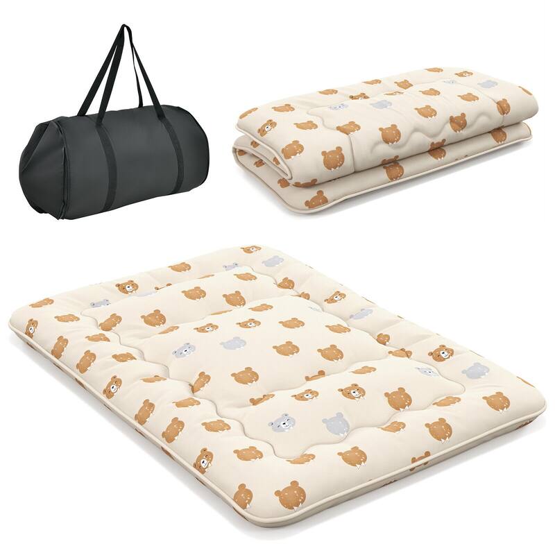 Futon Mattress Floor Sleeping Pad with Washable Cover