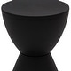 preview thumbnail 36 of 143, Boyd Round Side Table with Ribbed Design Base - Accent Hourglass End Table with Removable Lid for Living Room & Bedroom