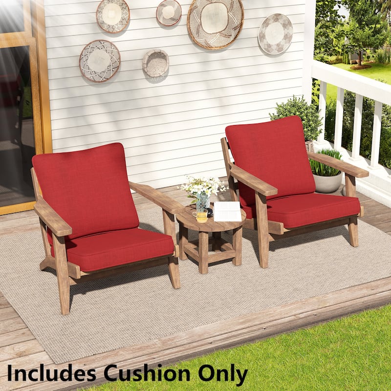 Crestlive Outdoor Deep Seat Cushion Set - 2 - Set - Chili