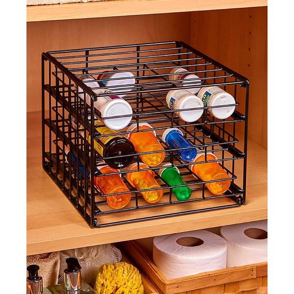 Shop Iron Metal 3 Tier 24 Bottle Spice Rack Pantry Cabinet