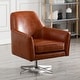 preview thumbnail 4 of 19, Presada Faux Leather Swivel Armchair by Greyson Living