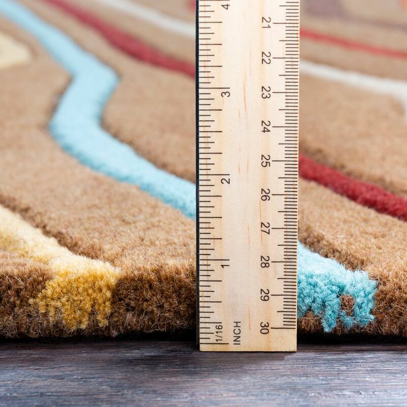The Curated Nomad Pinos Hand Tufted Bohemian & Eclectic Stripe Area Rug