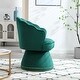 preview thumbnail 31 of 34, Mid Century Velvet 360° Swivel Sofa Chair w/Wide Upholstered Round Armchairs, Swivel Barrel Club Chair for Living Room, Bedroom