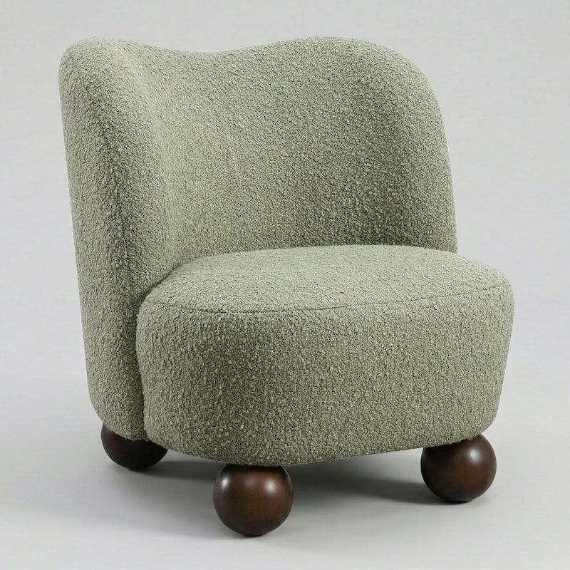 Furniture of America Velra Modern 28-inch Boucle Wing Accent Chair