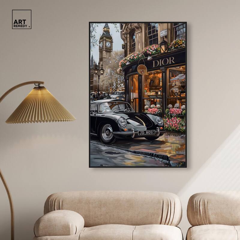 A View of London from the Car Canvas by Art Remedy