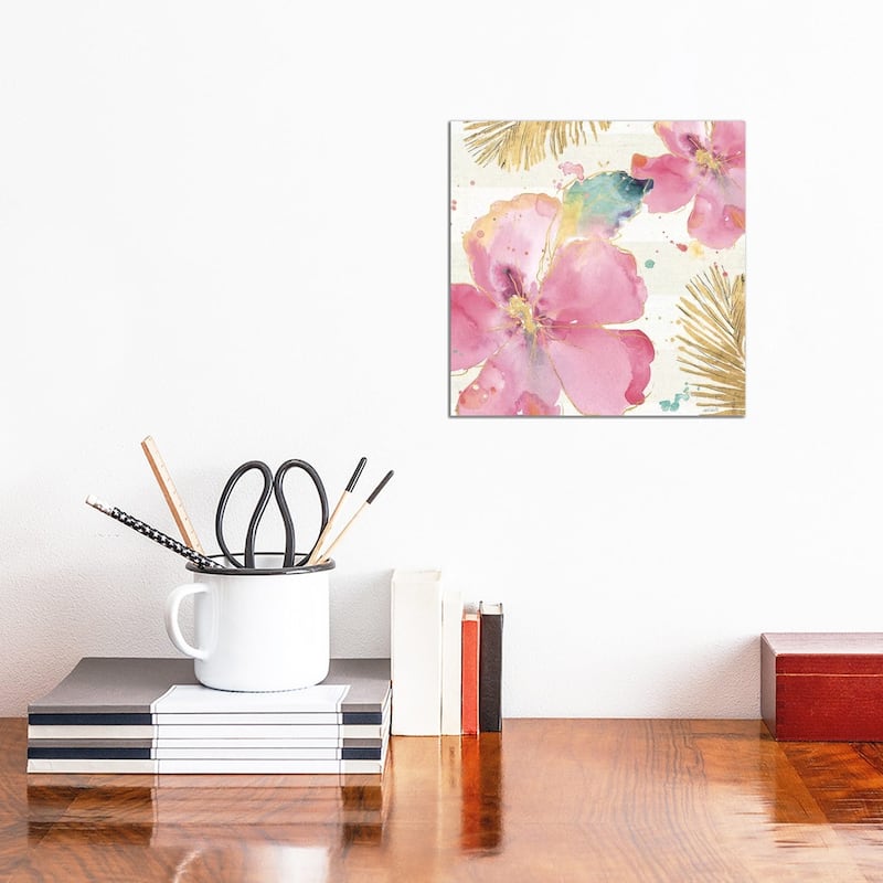 iCanvas "Flamingo Fever VIII" by Anne Tavoletti Canvas Print - 12x12x0.75