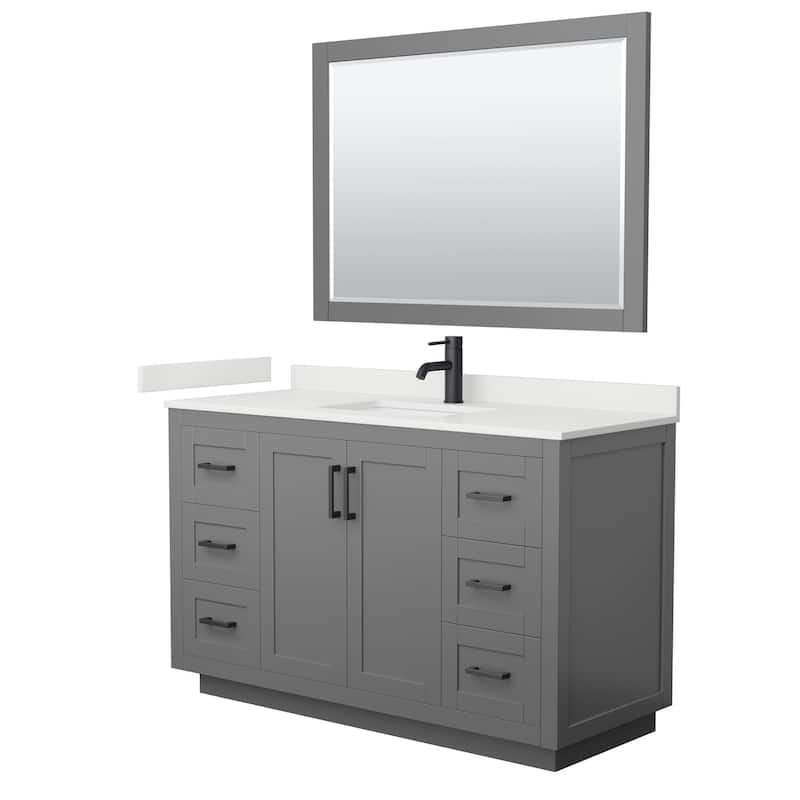 Wyndham Collection WCF292954S-QTZ-UNSM46 Miranda 54" Free Standing
