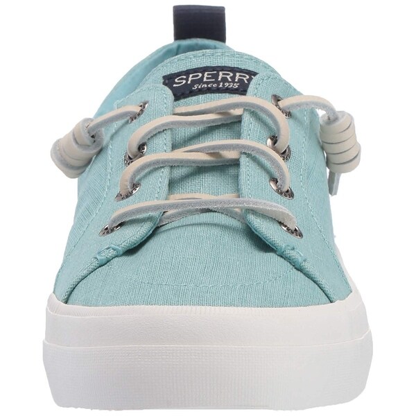 women's crest vibe washed linen sneaker