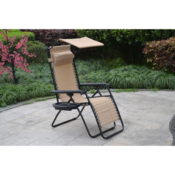 BTEXPERT Zero Gravity Chair Case Lounge Outdoor Patio Beach Yard