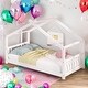 preview thumbnail 1 of 27, Twin Size House Bed Wood Bed,Solid Construction White