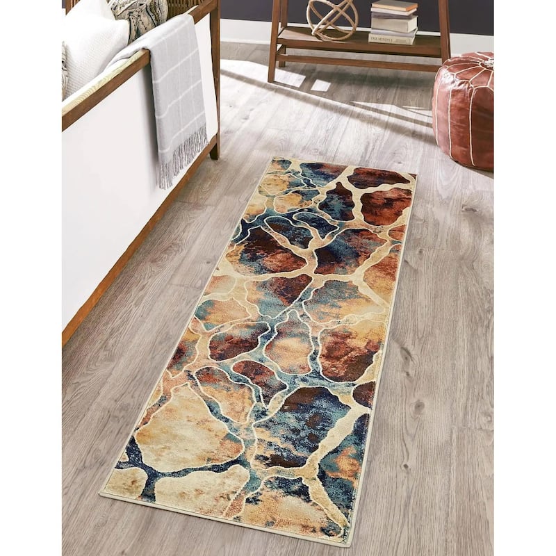 Contemporary Harrogate Collection Area Rug