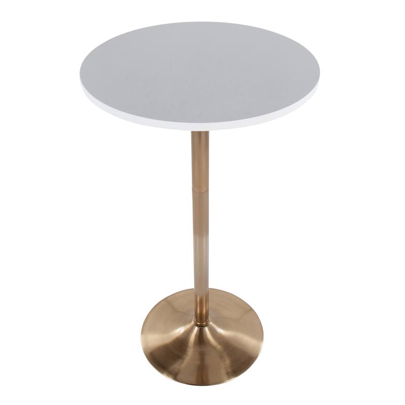 Silver Orchid Stone Adjustable 2 & 3-Height Table (Dining, Counter, or Bar Height)