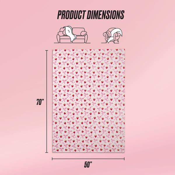 dimension image slide 10 of 18, Juicy Couture 50"x70" Plush Kids Throw Blankets