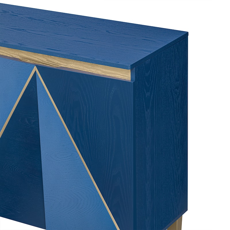 Mid-Century Art Deco 4-Door Sideboard with Adjustable Storage by Harper&Bright Designs