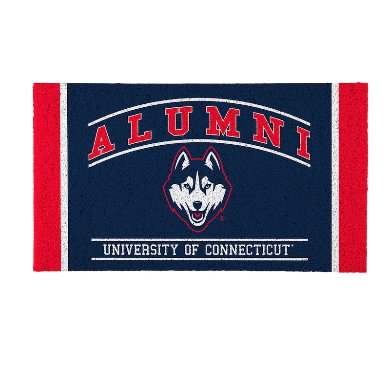 28 in. x 16 in. University of Connecticut Alumni Full Color PVC Door Mat
