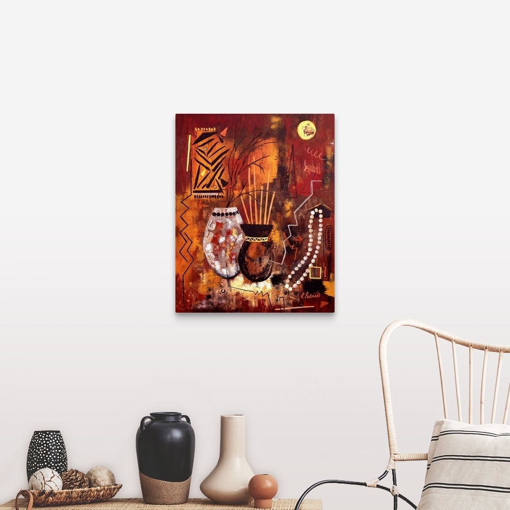 African Inspired Canvas Wall Art Overstock 30188195
