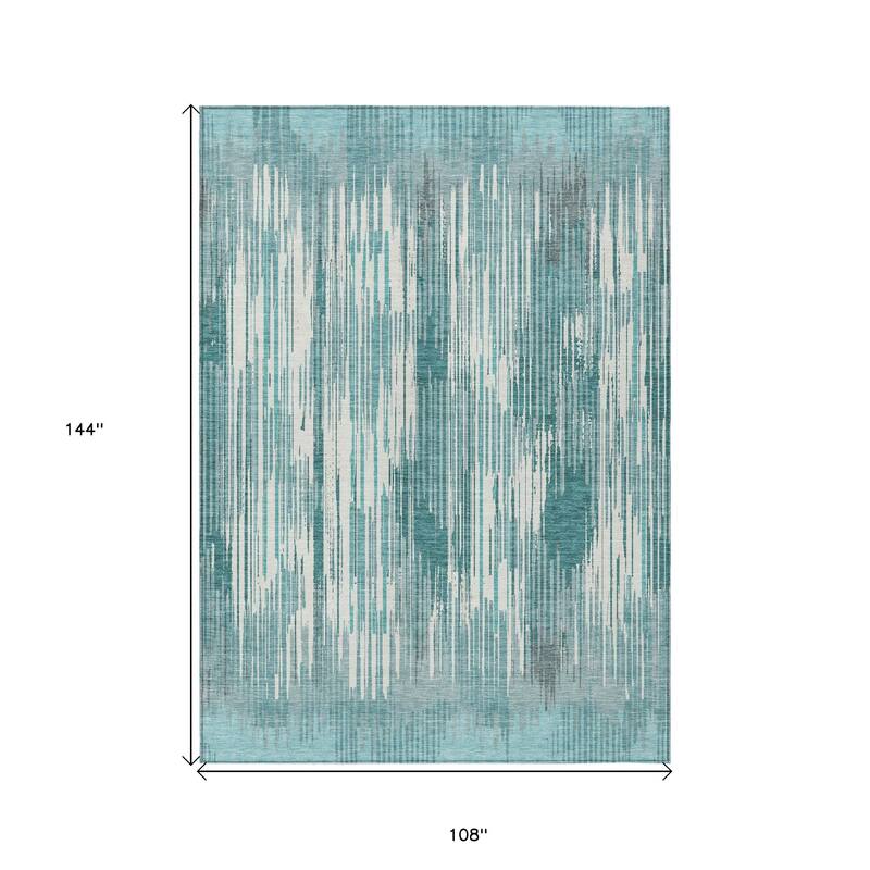 HomeRoots Striped Transitional Rectangle Outdoor Rug