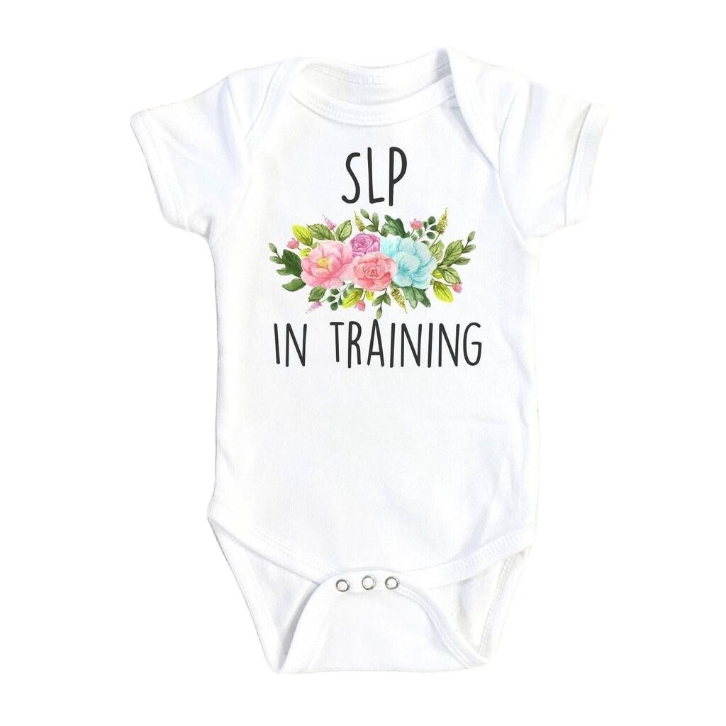 SLP Training s- Baby Boy Girl Clothes Infant Bodysuit Funny Cute Newborn