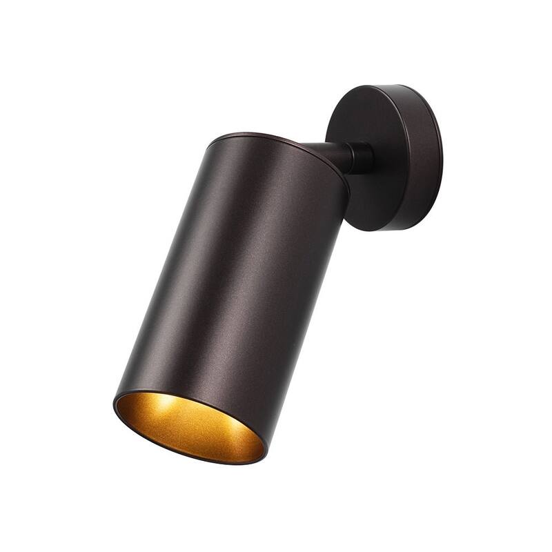 Modern Brass 1-Light Ceiling Spotlight - Adjustable