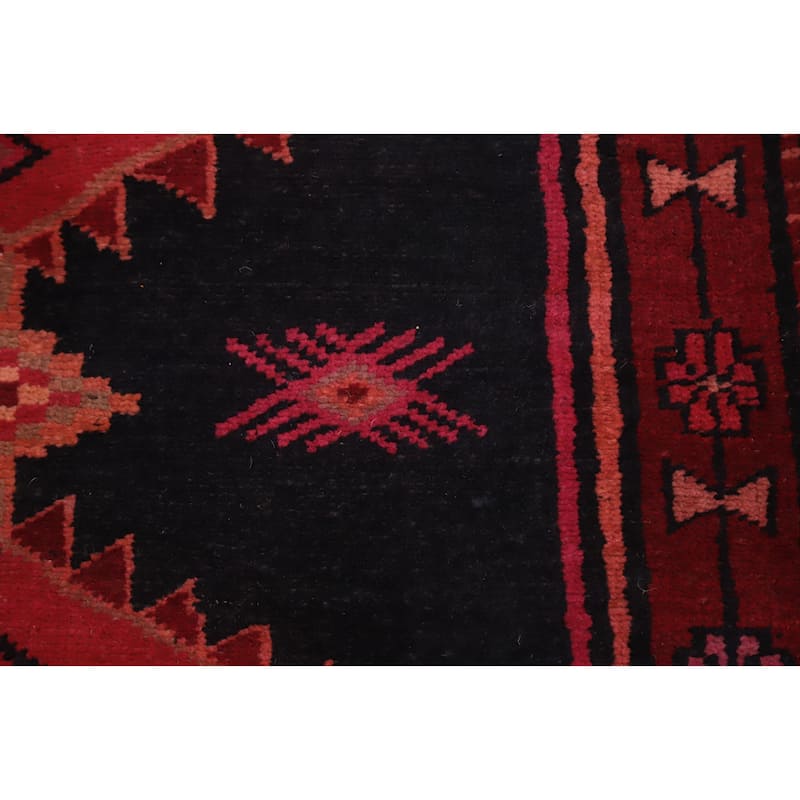 Hand Knotted Oriental 100% Wool Carpet Traditional Tribal Red Ardebil Runner Rug - 11' 3'' X 3' 5''