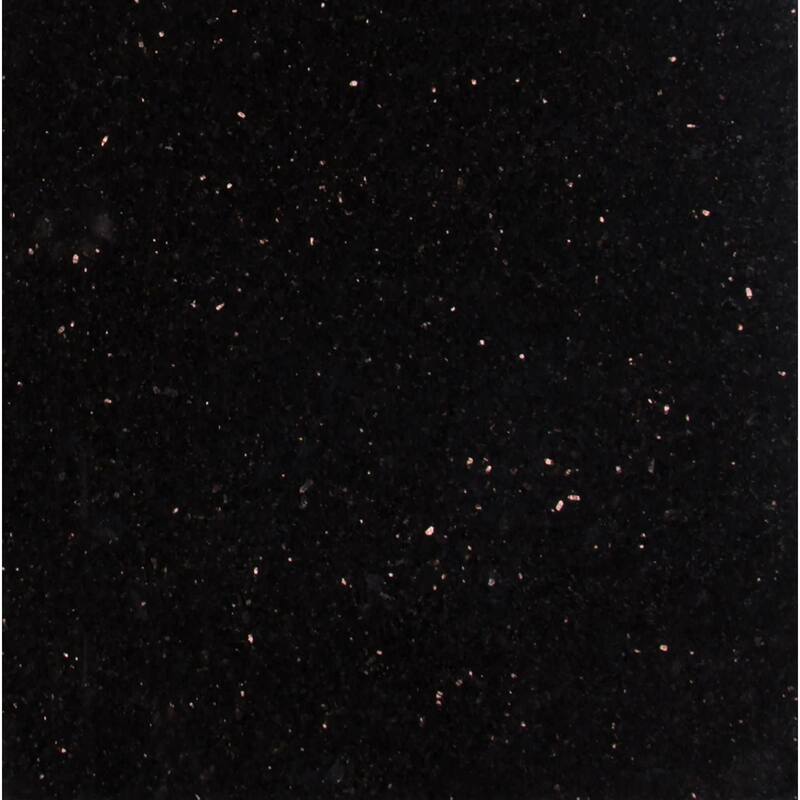 Ackland AKTGT12X12P-PL 12" x 12" Terrazzo Floor and Wall Tile - Matte - Black Galaxy