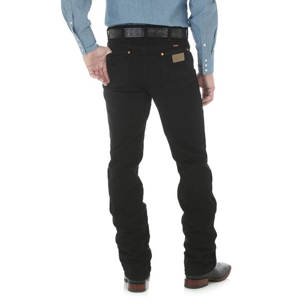 wrangler black stretch jeans