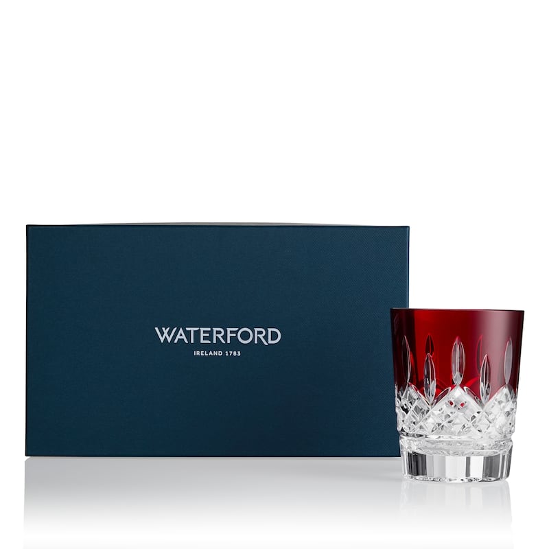 Waterford Lismore Red Double Old Fashioned 12.5floz, Set of 2