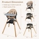 preview thumbnail 25 of 36, 6-in-1 Baby High Chair with Removable Dishwasher and Safe Tray - 24.5" x 23" x 35.5"
