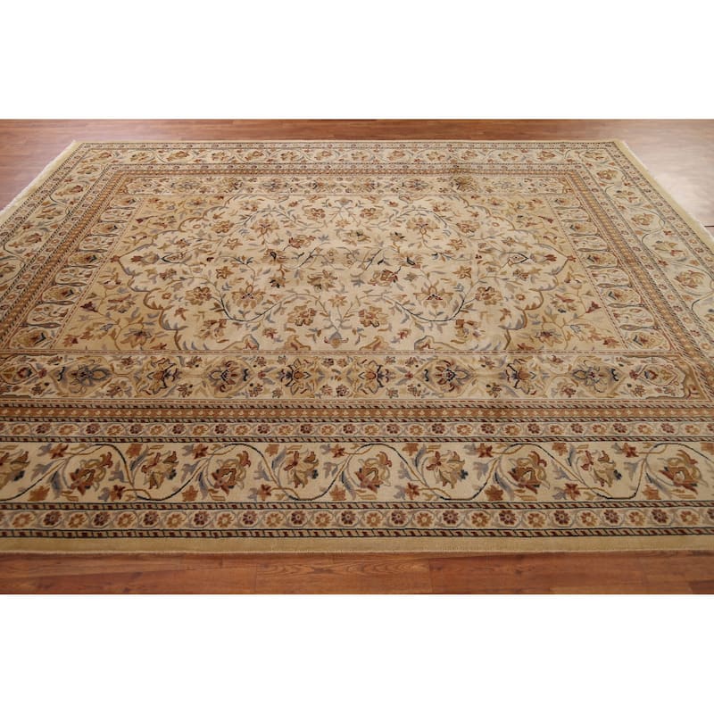 Floral Aubusson Chinese Area Rug Handmade Wool Carpet - 8'7" x 11'7"
