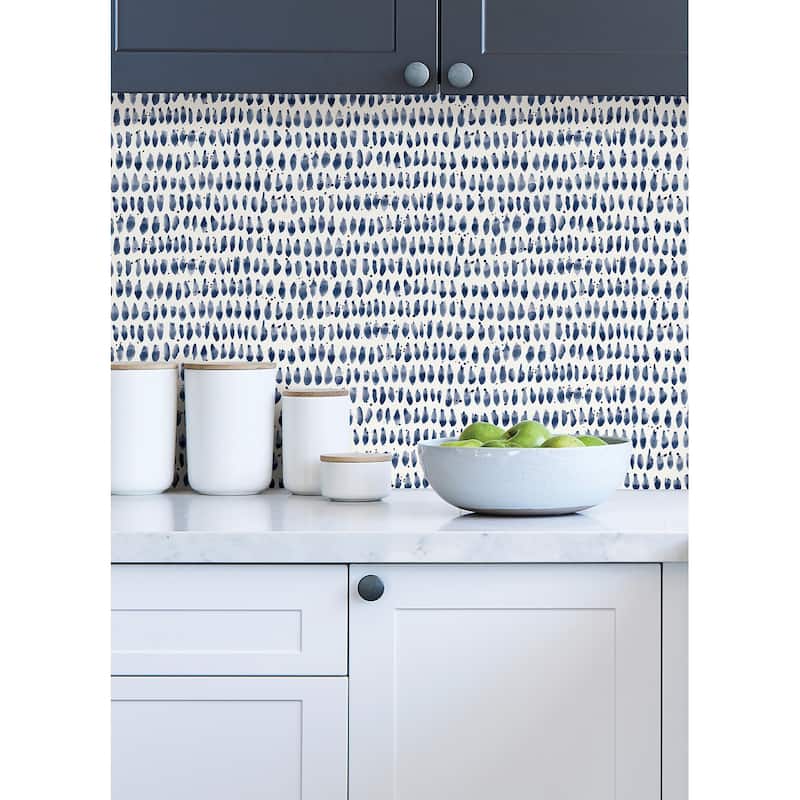 InHome Scott Living Mystical Navy Peel & Stick Wallpaper