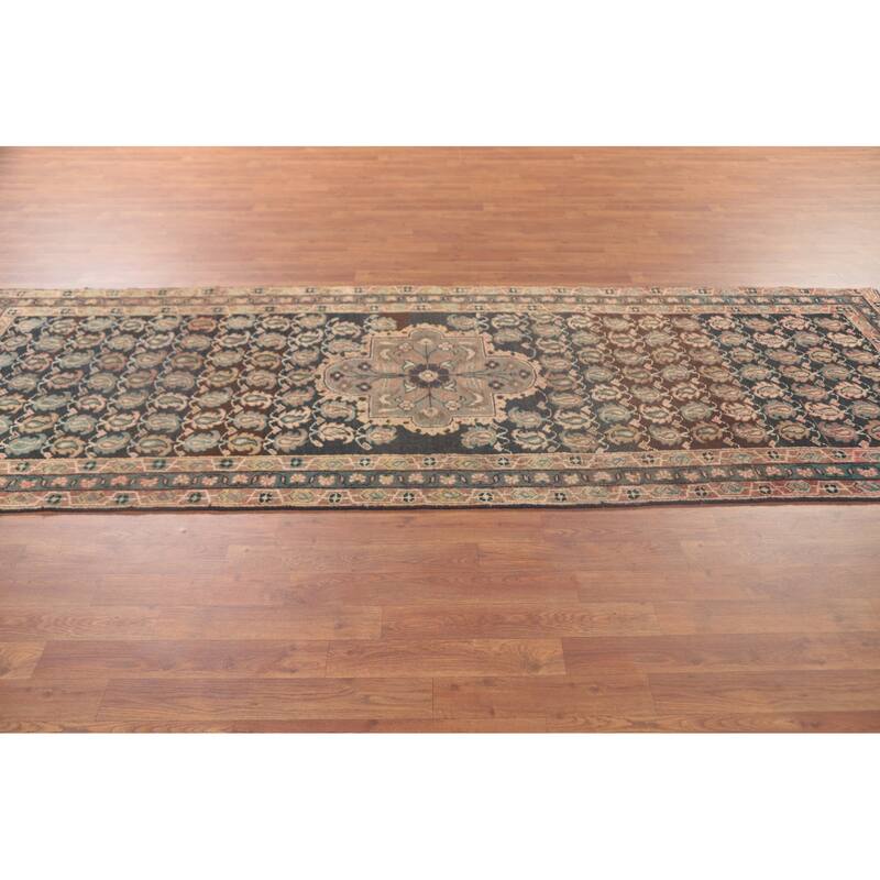 Mahal Persian Runner Rug Wool Carpet - 3'7"x 10'4"