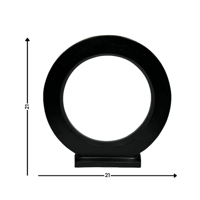 Decorative Handmade Aluminum Modern Round Sculpture