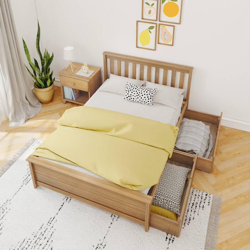 Max and Lily Full Bed with Under Bed Storage Drawers