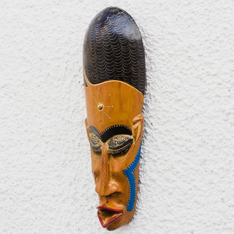 Novica Handmade Gods Greatness African Wood Mask