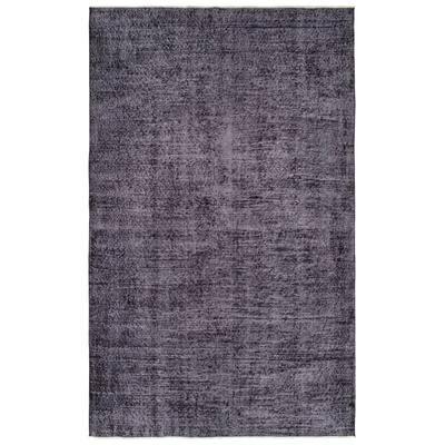 ECARPETGALLERY Hand-knotted Color Transition Black Wool Rug - 5'1 x 8'6