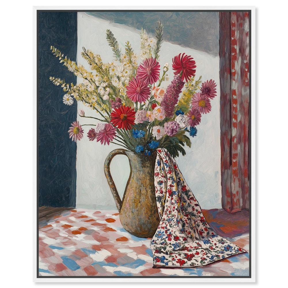 Draped in Flowers Canvas by Art Remedy