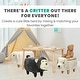 preview thumbnail 2 of 14, Critter Sitters 15-In. Seat Height Denim Blue Triceratops Dino Storage Ottoman, Furniture for Nursery, Bedroom, and Playroom