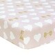 preview thumbnail 7 of 5, Lambs & Ivy Hello Kitty with Hearts Pink/Gold/White Nursery 3-Piece Baby Crib Bedding Set