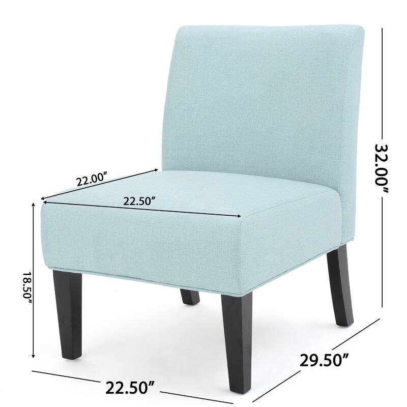 Kassi Contemporary Fabric Slipper Accent Chair by Christopher Knight Home - 22.50" L x 29.50" W x 32.00" H