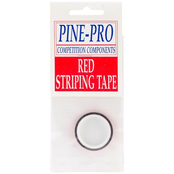 Pine Car Derby Pinstripe .1875"X120"-Red - Red