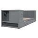 preview thumbnail 26 of 28, Twin Size Daybed Trundle Bed Pine Wood Bed Frame for Kids Teens