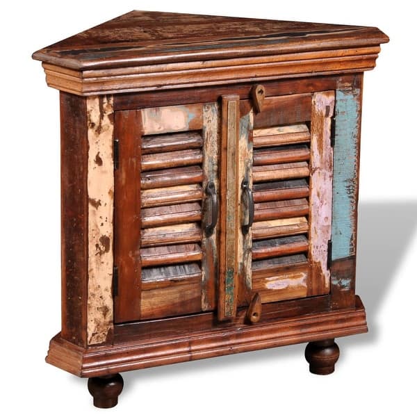 Shop Vidaxl Reclaimed Corner Cabinet Solid Wood Overstock 18965471